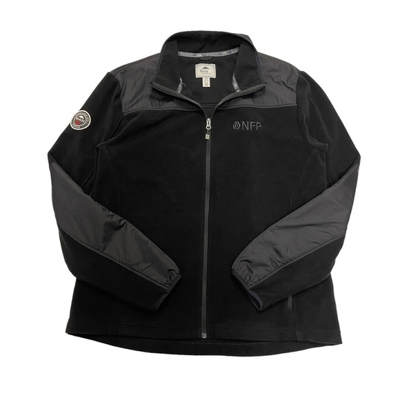 Roots jacket size XL roots 73 Briggspoint microfleece zip up jacket black - Picture 16 of 16